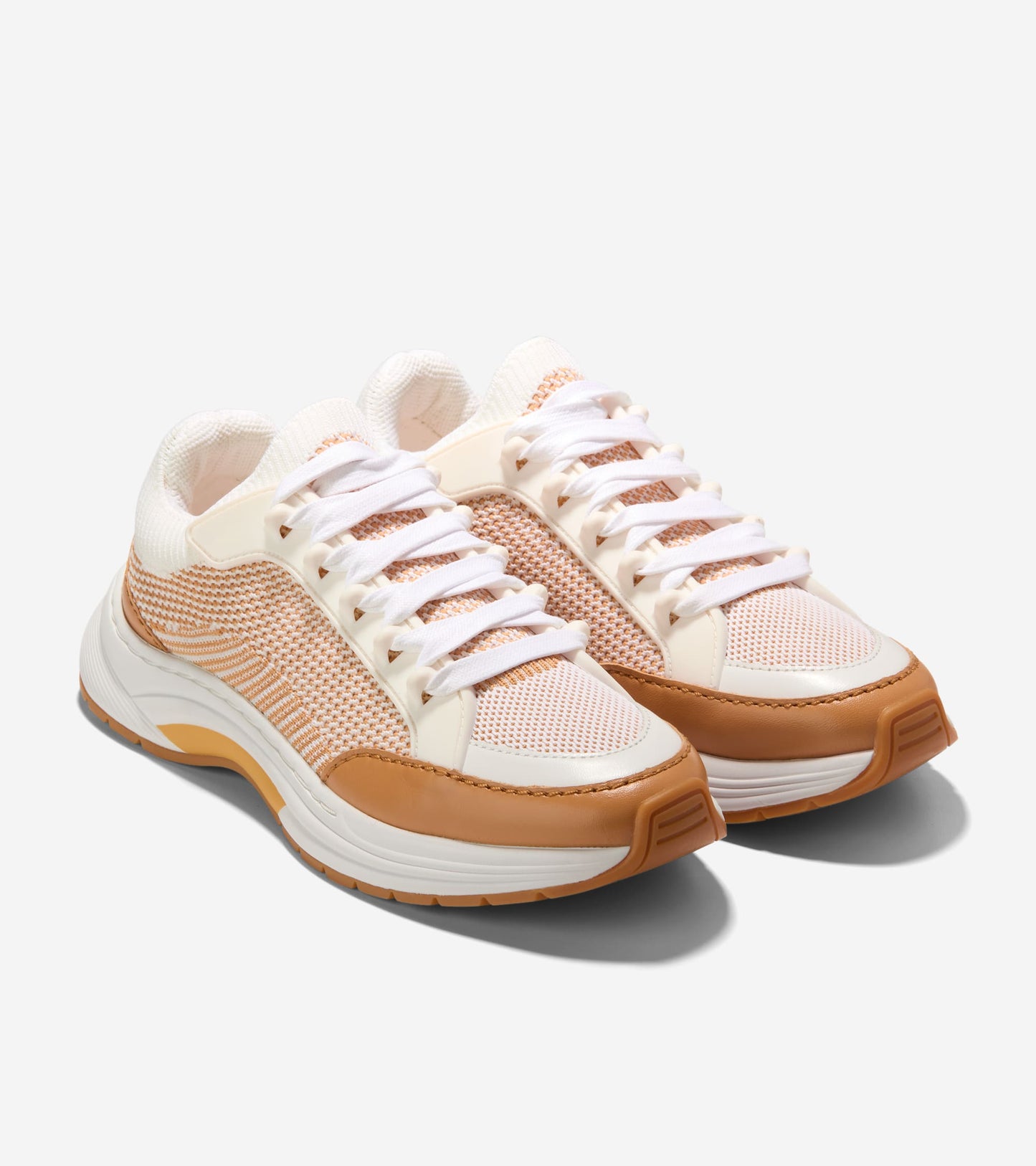 W34758:WHITE KNIT/BISCUIT/WHITE-BISCUIT