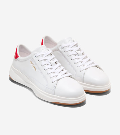 W35503:WHITE LTHR/SALSA CROC PRINT LTHR