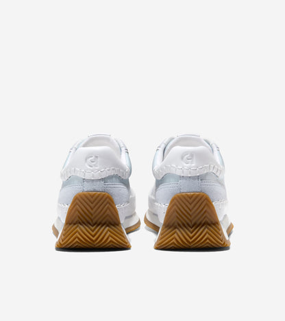 W36786:BALLAD BLUE NYLON/SDE / WHITE LTHR