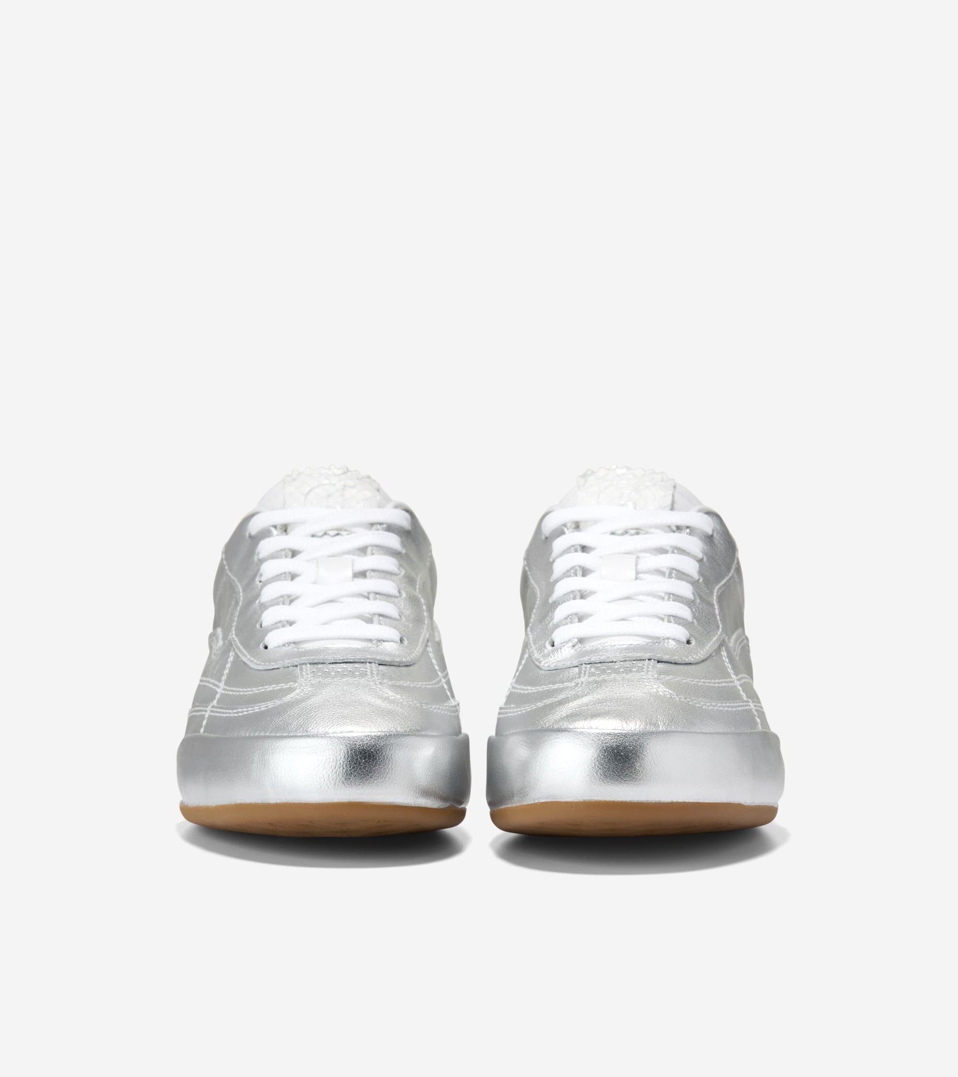 W36555:SILVER LTHR / WHITE LTHR