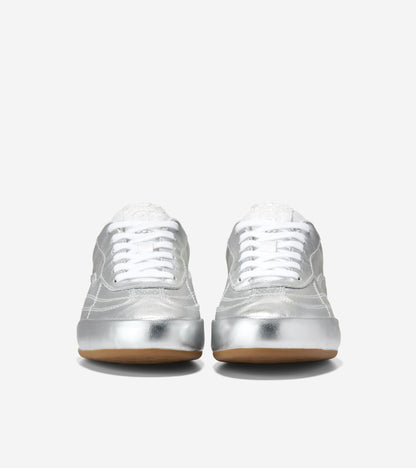 W36555:SILVER LTHR / WHITE LTHR