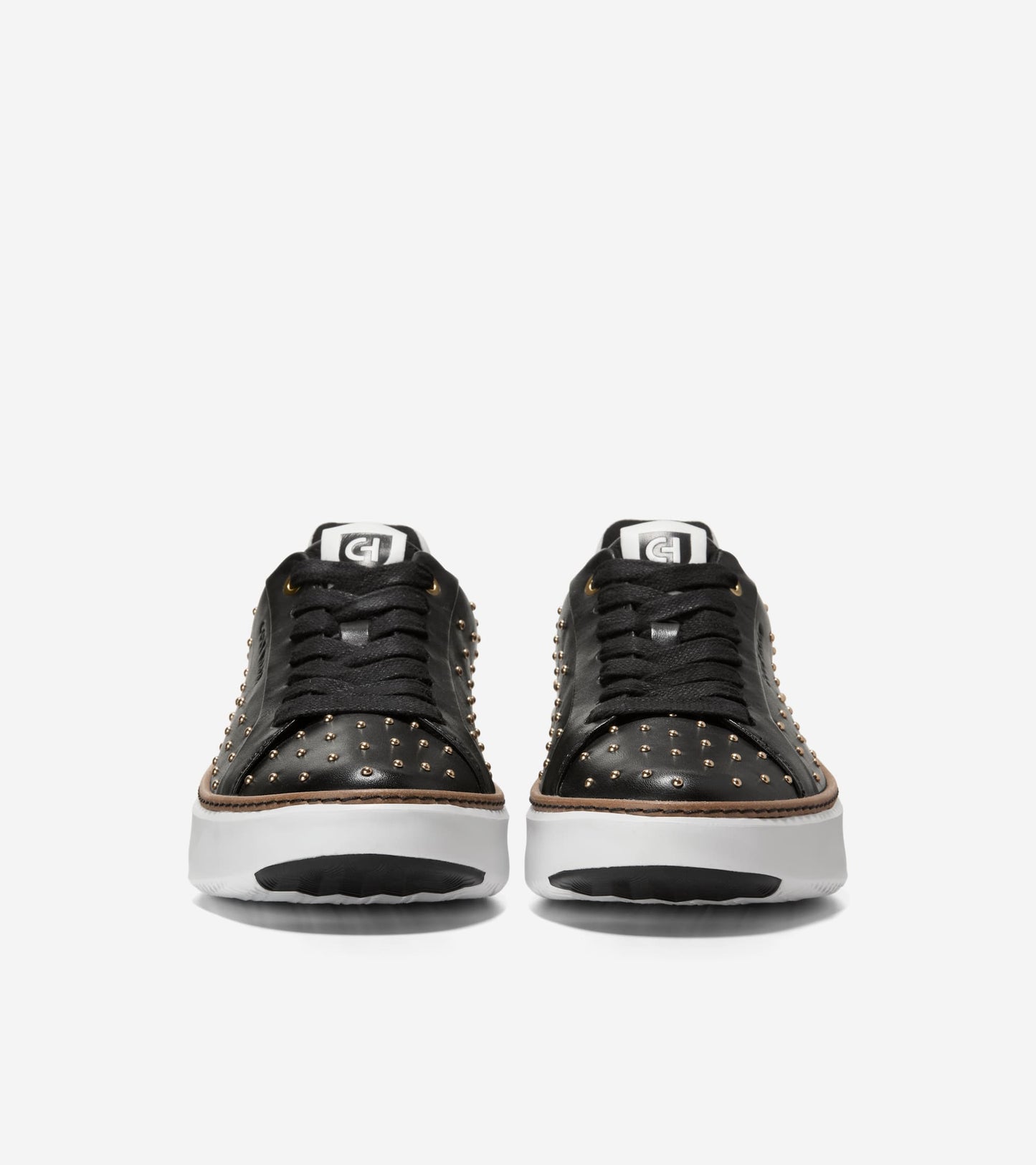 W34193:BLACK LTR/GOLD STUDS