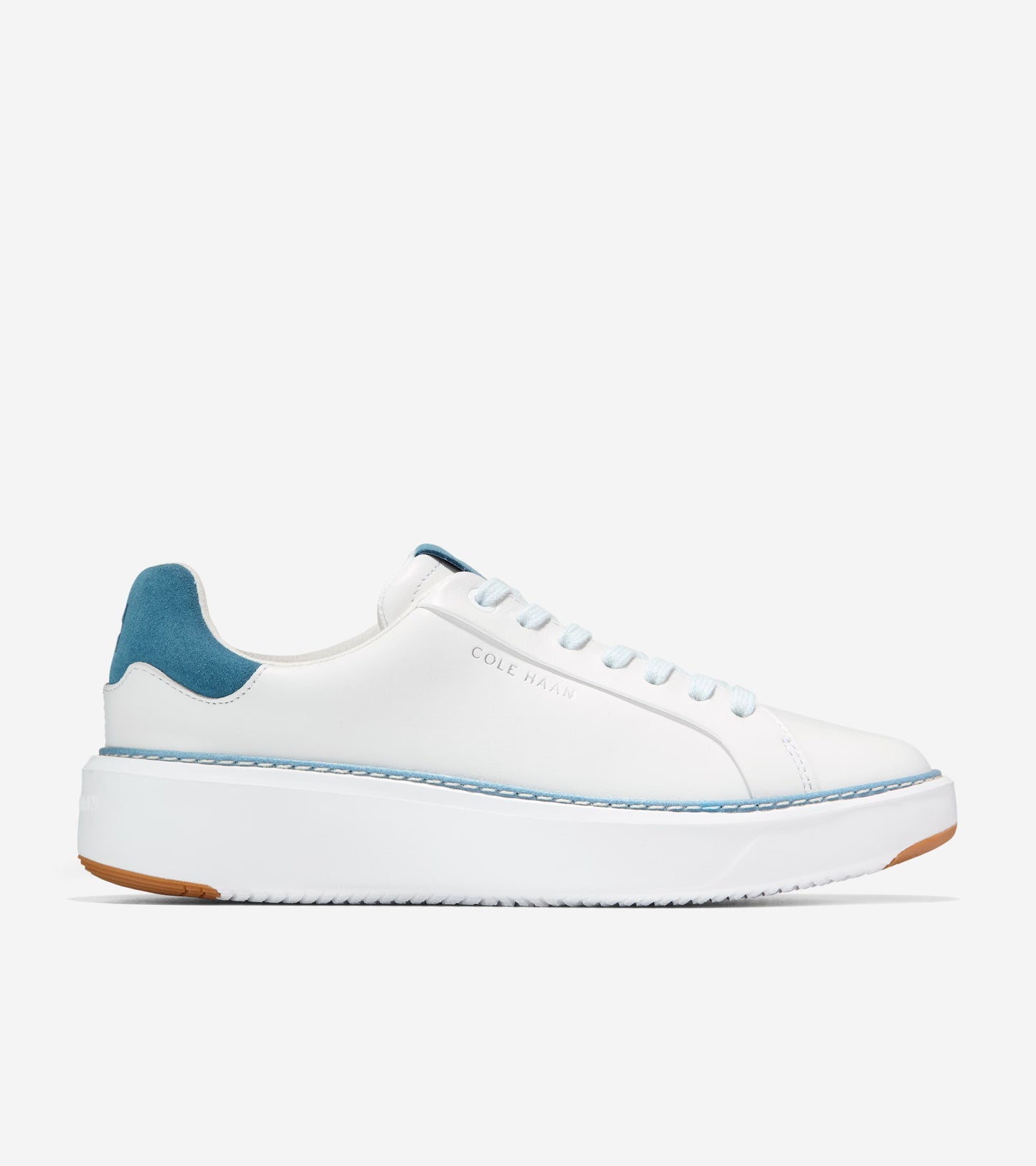 W37810:WHITE LTHR / PROVINCIAL BLUE SDE