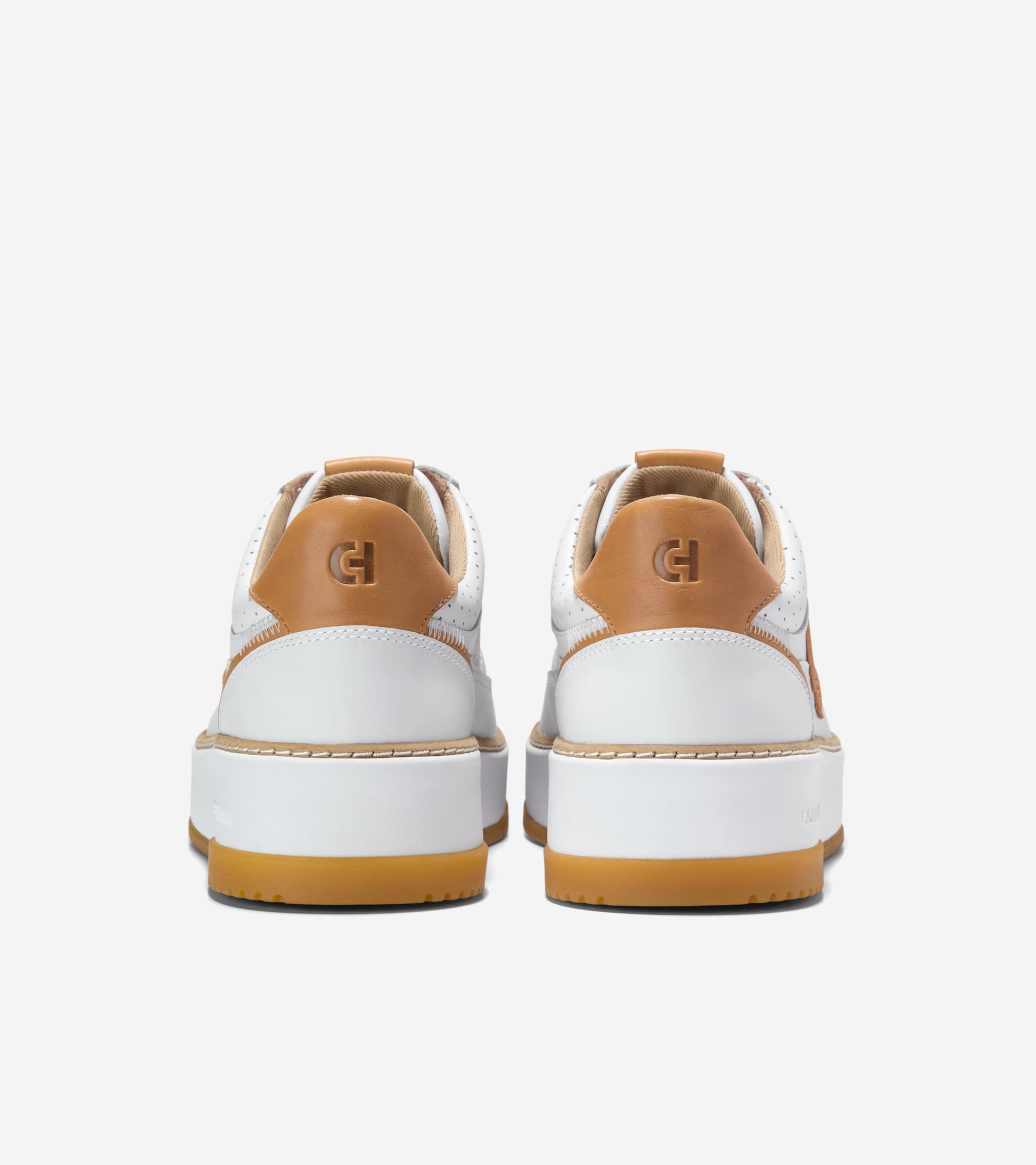 W33199:WHITE PERF LEATHER/BISCUIT/WHITE