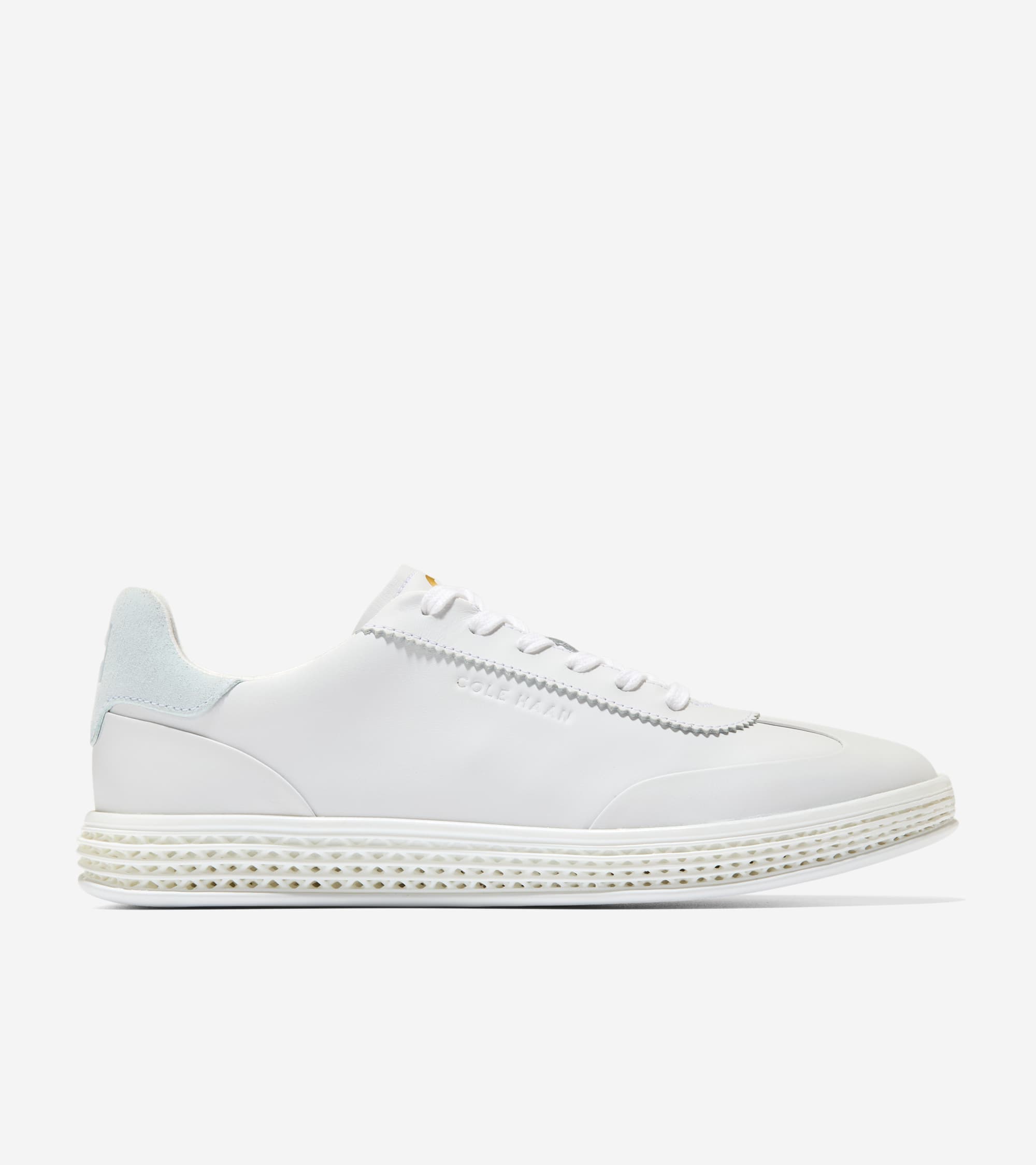 W37840:WHITE / BALLAD BLUE SUEDE