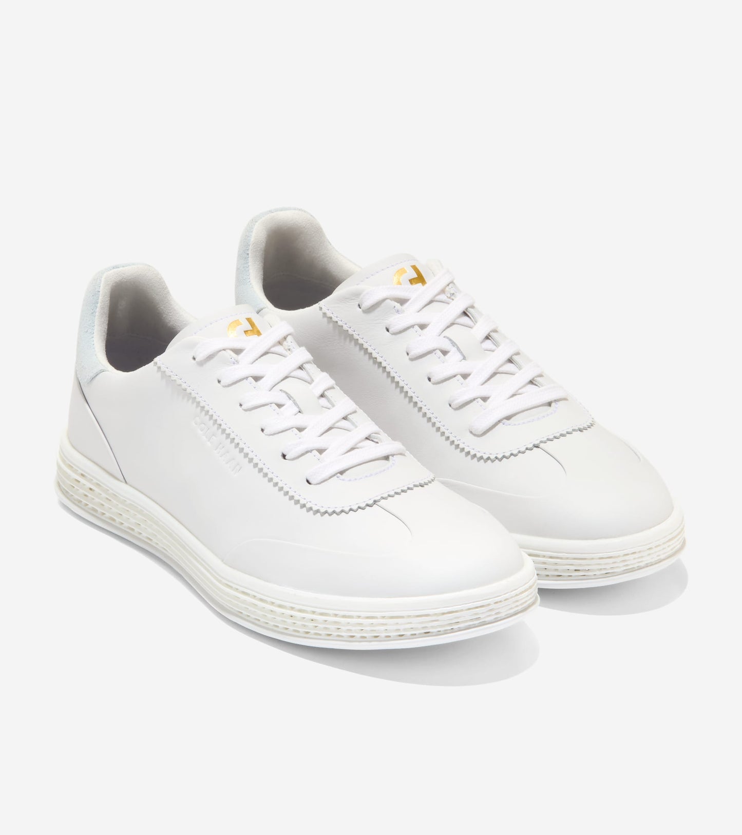 W37840:WHITE / BALLAD BLUE SUEDE