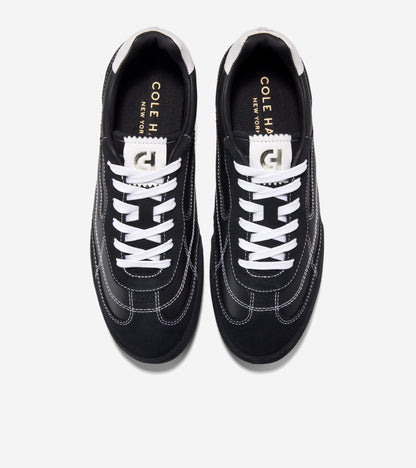 W36554:BLACK SDE/LTHR / WHITE LTHR