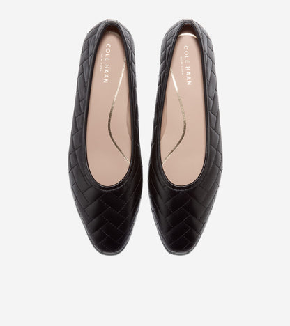 W36637:BLACK QUILTED LEATHER