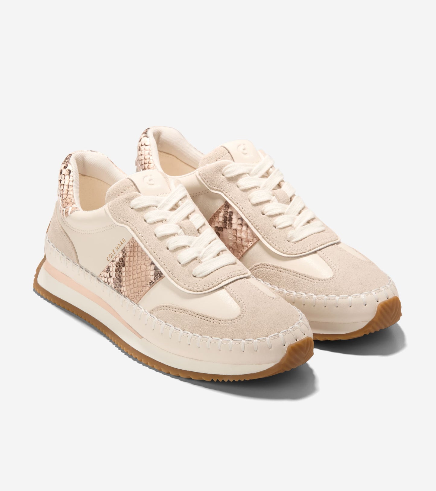 W36276:CH POWDER LTHR / SAND DOLLAR SDE / MOJAVE SNAKE PRINT LTHR