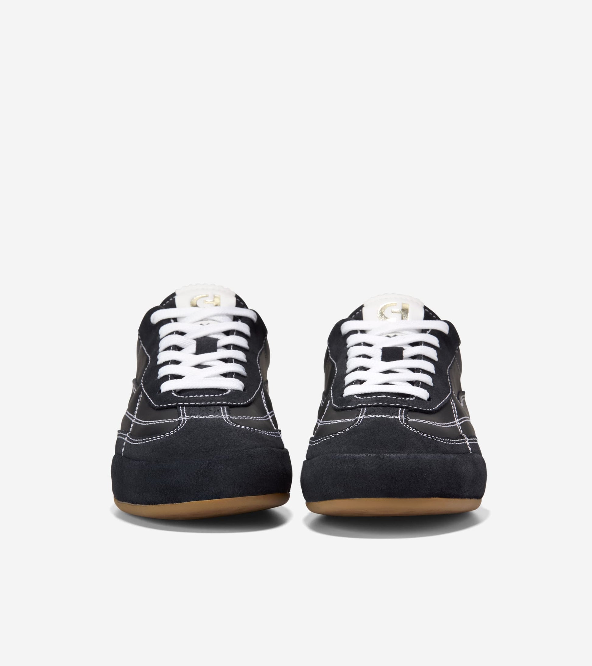 W36554:BLACK SDE/LTHR / WHITE LTHR