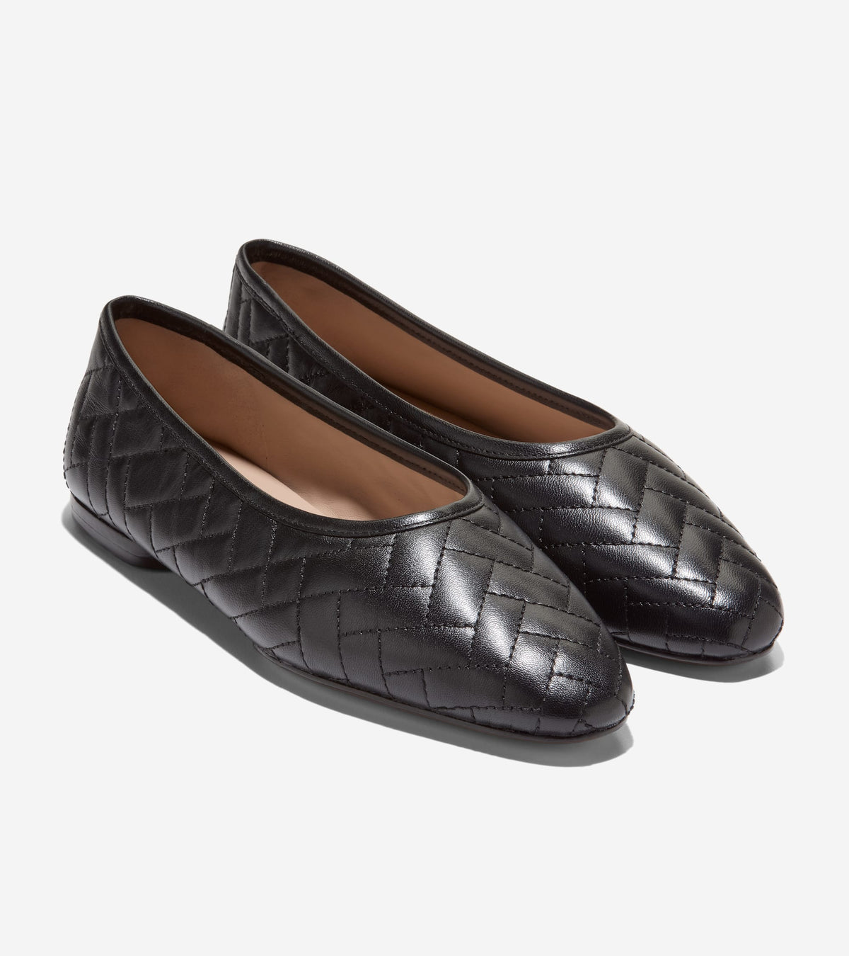 W36637:BLACK QUILTED LEATHER