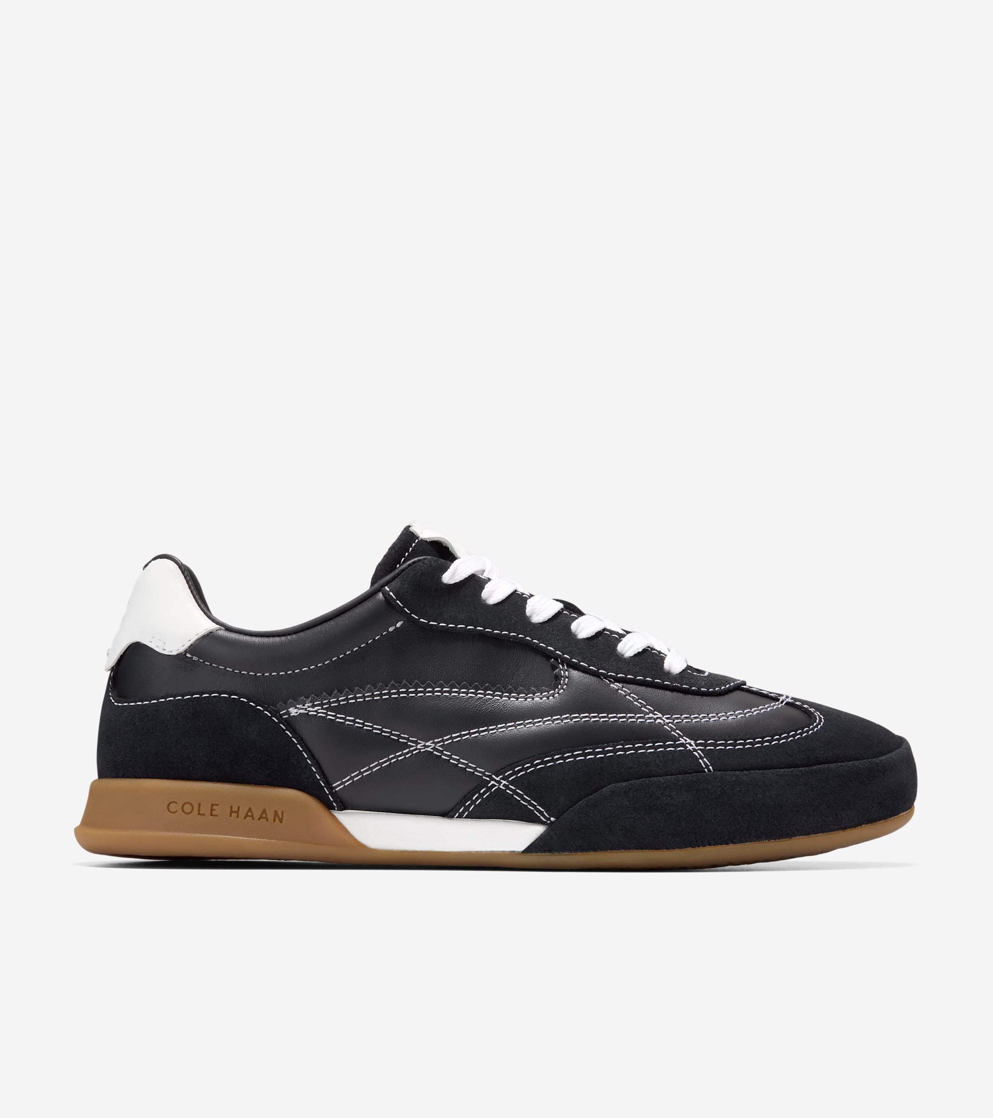 W36554:BLACK SDE/LTHR / WHITE LTHR