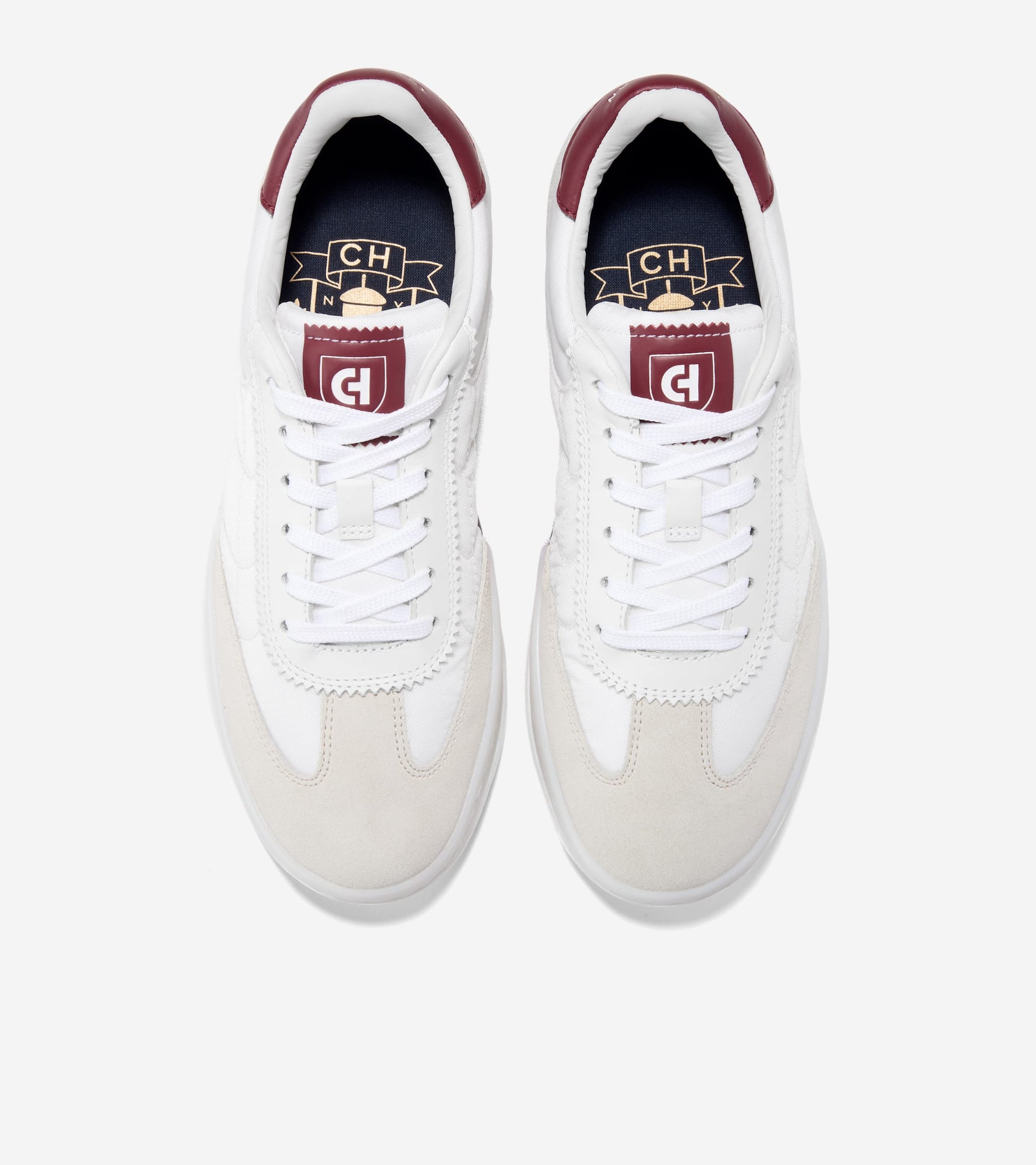 W37039:WHITE / CH CLARET / WHITE