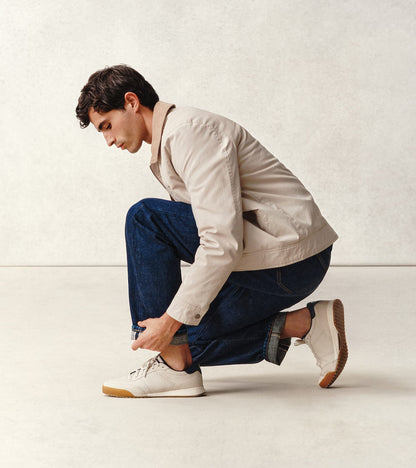 C43724:IVORY NUBUCK / SILVER BIRCH / NAVY BLAZER