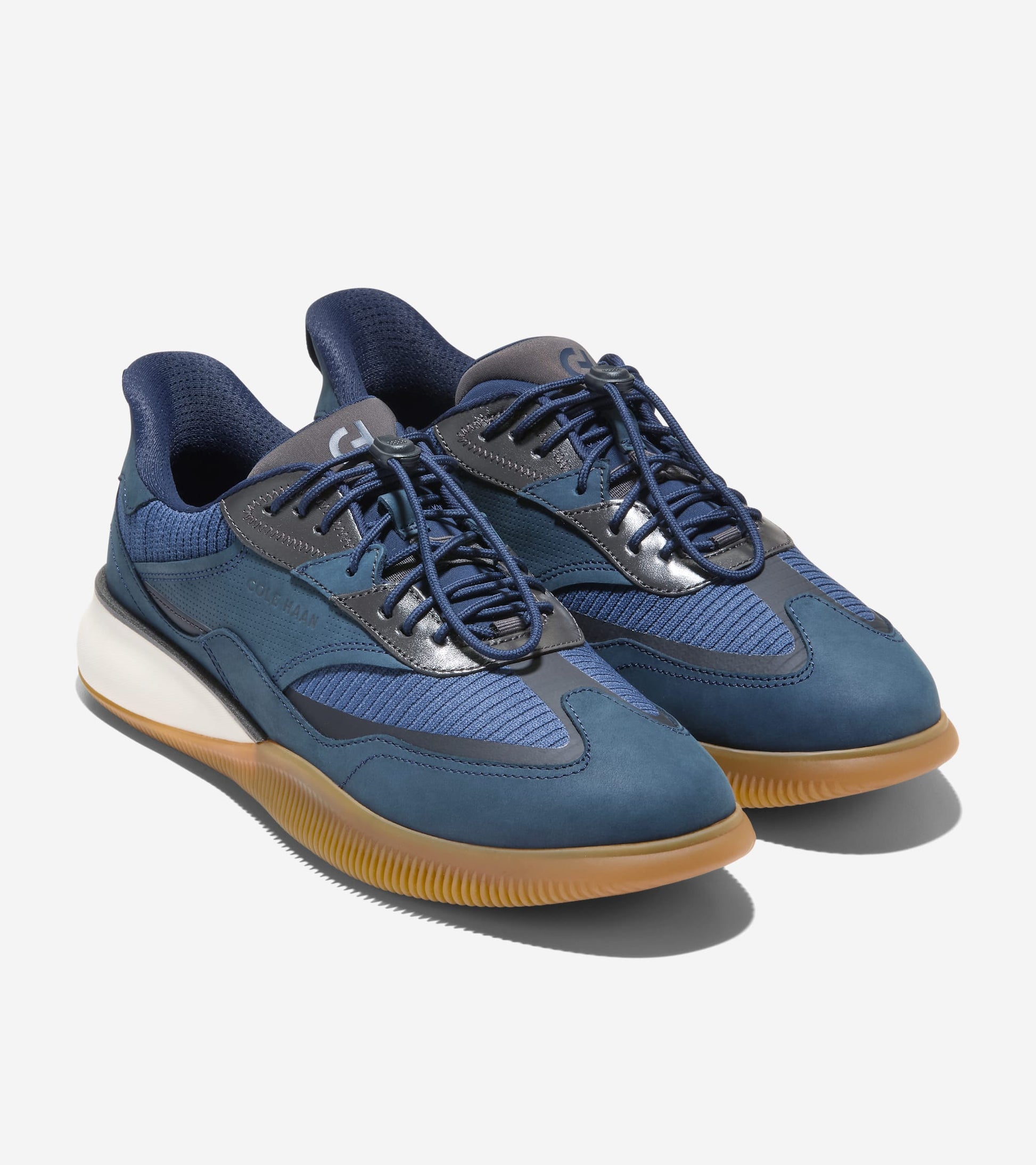 C43978:NAVY BLAZER NUBUCK / RAVEN / IVORY